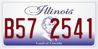 IL license plate B572541