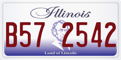 IL license plate B572542