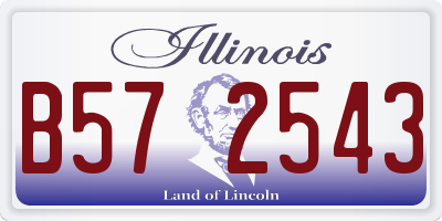 IL license plate B572543