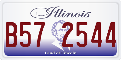 IL license plate B572544