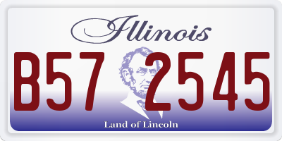 IL license plate B572545