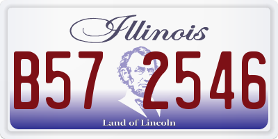 IL license plate B572546