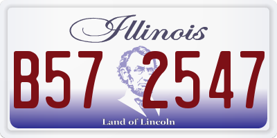 IL license plate B572547
