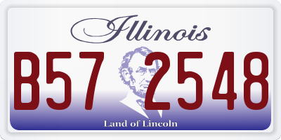IL license plate B572548