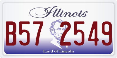 IL license plate B572549