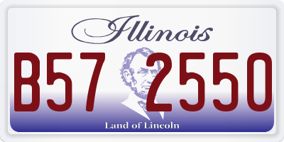 IL license plate B572550