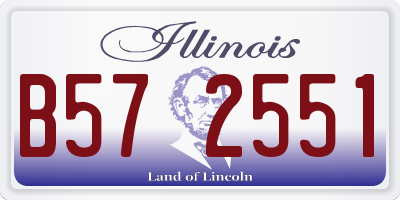 IL license plate B572551