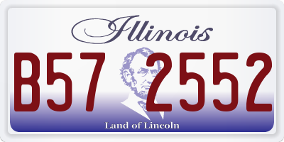 IL license plate B572552