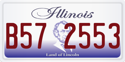 IL license plate B572553