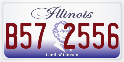 IL license plate B572556