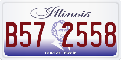 IL license plate B572558