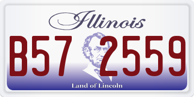 IL license plate B572559