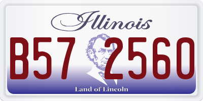 IL license plate B572560