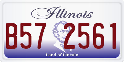 IL license plate B572561