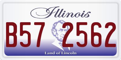 IL license plate B572562