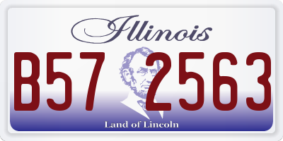 IL license plate B572563