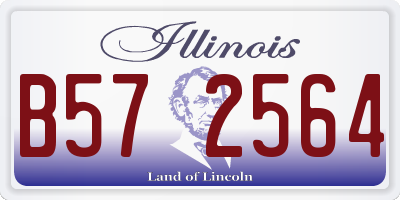 IL license plate B572564