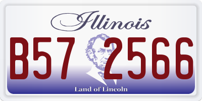 IL license plate B572566