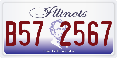 IL license plate B572567