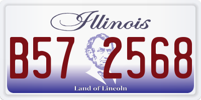 IL license plate B572568
