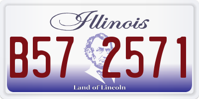 IL license plate B572571