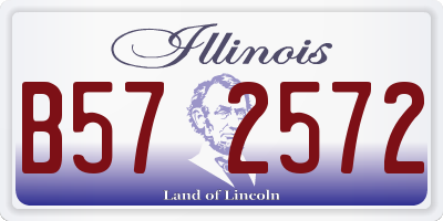 IL license plate B572572