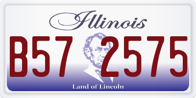 IL license plate B572575