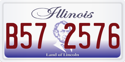 IL license plate B572576