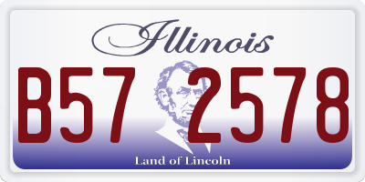 IL license plate B572578
