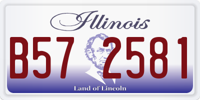 IL license plate B572581