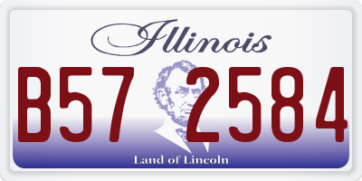 IL license plate B572584