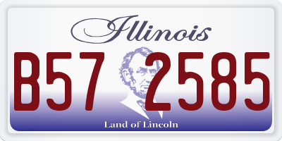 IL license plate B572585