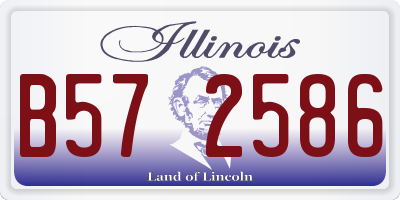 IL license plate B572586