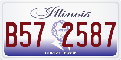 IL license plate B572587