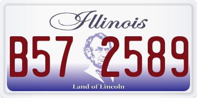 IL license plate B572589