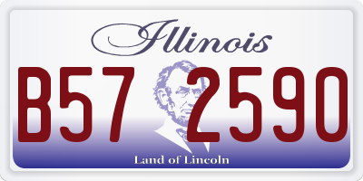IL license plate B572590