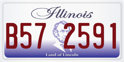 IL license plate B572591