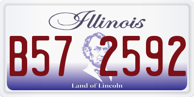 IL license plate B572592