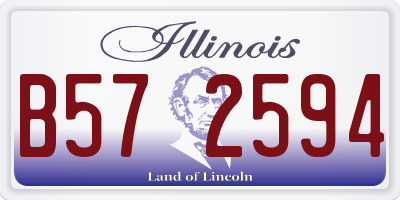 IL license plate B572594