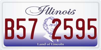 IL license plate B572595