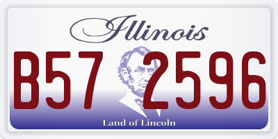 IL license plate B572596