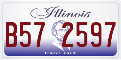 IL license plate B572597