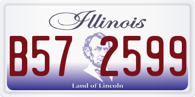 IL license plate B572599