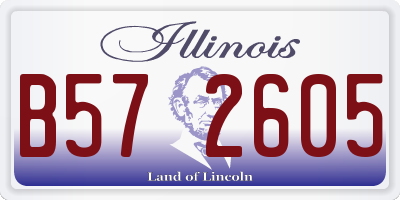 IL license plate B572605