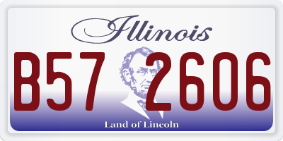 IL license plate B572606
