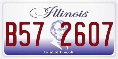 IL license plate B572607