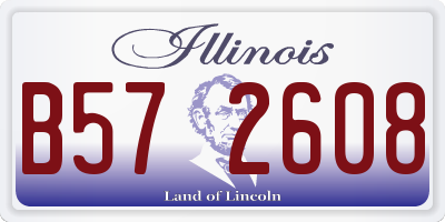 IL license plate B572608