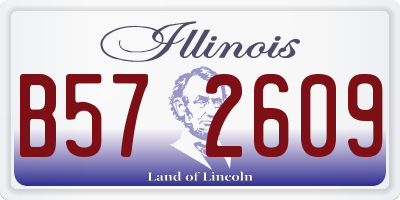 IL license plate B572609