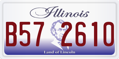 IL license plate B572610