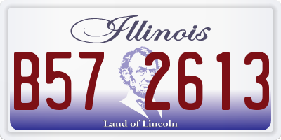 IL license plate B572613